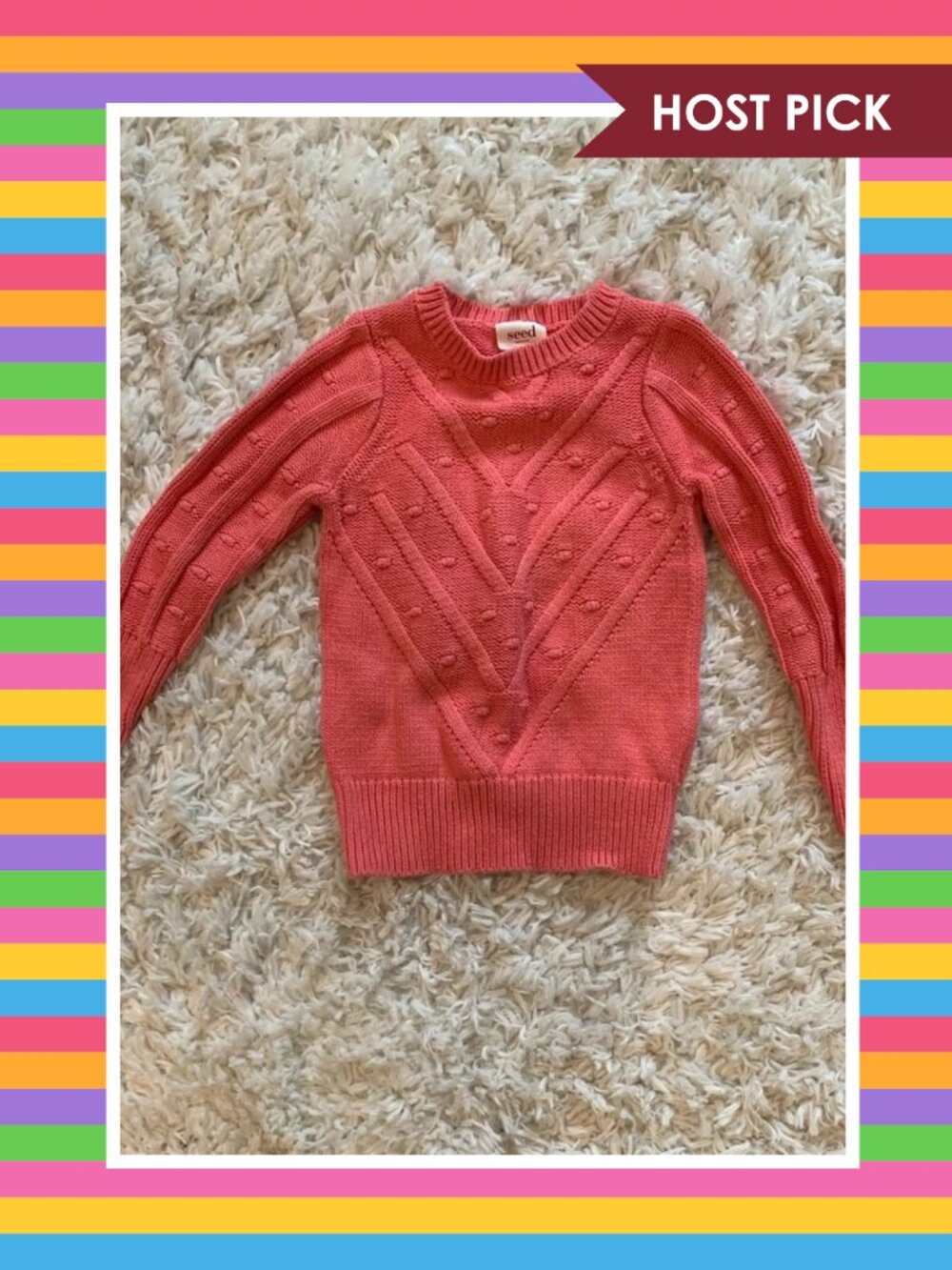 Seed Heritage Pink Knit Sweater (5)